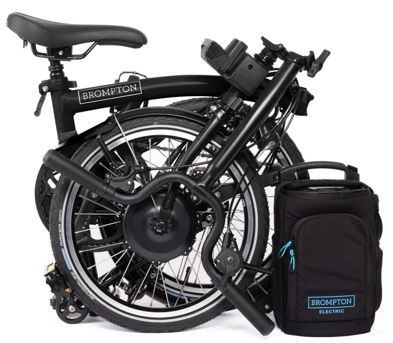 Brompton Electric C Line 4-Speed Folding Bike 2025 in Matt Black-3
